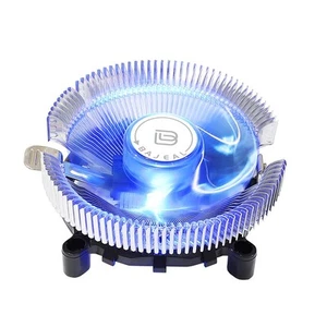 Aluminium Kühlkörper CPU Kühler mit blauer LED für minimalen Platzverbrauch - Photo 1/24