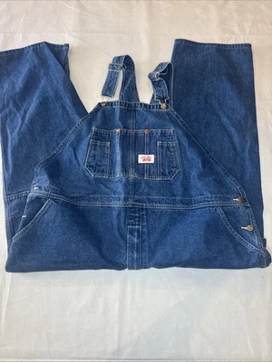 Macacão Masculino 50x30 Vintage Casa Redonda Denim – Feito nos EUA – Excelente Par! - Imagem 1 de 4