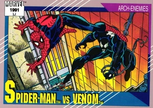 Spider-Man vs. Venom 1991 Marvel Arch-Enemies Karte - Bild 1 von 4