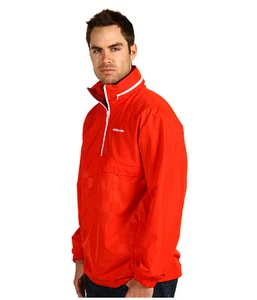 UMBRO PACKABLE HALF ZIP TRACK SMITHFIELD JACKET L LARGE $70.00 60495U RED WHITE - Picture 1 of 5