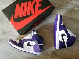 Nike Air Jordan Retro 1 HIGH OG 2020 Court Purple 2.0 White 555088-500 Men & GS - Picture 1 of 4