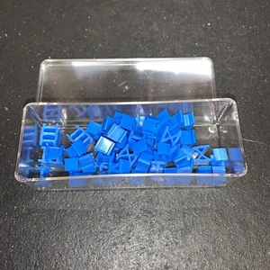 Vintage 1980 RISK Board Game Blue Army Replacement Parts 63  Pieces - Picture 1 of 3