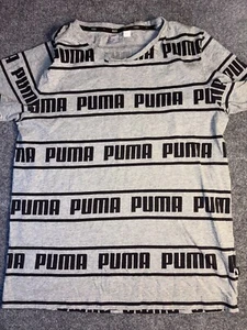 Camiseta PUMA Niño M Gay Brezo Deletrear Logo Manga Corta Cuello Redondo Pullover - Imagen 1 de 5