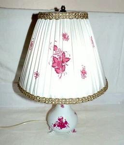 HEREND Apponyi Purpur Lampe mit Schirm 6771/AP Gold Rot E27 1. Wahl Chips 21181 - Bild 1 von 12