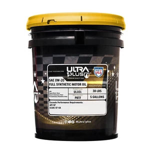 Ultra1Plus SAE 0W-20 Full Synthetic Motor Oil API SP GF-6A – 5 Gal Pail - Picture 1 of 9