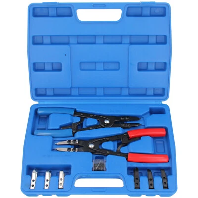 Jeu de Pinces à Circlips Pointes Echangeables 10 Pièces - Photo 1/4