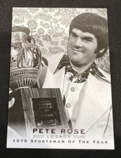 PETE ROSE 2011 Leaf Baseball Legacy "1975 Sportsman of the Year" #13 MLB Legend