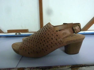 Josef Seibel Rose Open Toe Slingback hellbraune Ledersandalen Gr. Eu 39 Neu ohne Karton - Bild 1 von 5