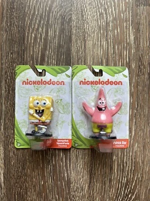 Paquete Bob Esponja Pantalones Cuadrados y Patricio Figuras de Juguete 2.75" - Decoración de Pasteles NUEVO Foto 1 de 3
