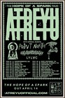 ATREYU Hope Of A Spark Tour 2023 Ltd Ed RARE Poster WITHIN DISTRUCTION Metalcore