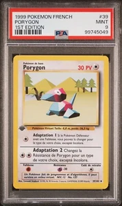 PSA 9 FRENCH Porygon 1st Edition 1999 Base Set #039/102 MINT - Picture 1 of 2