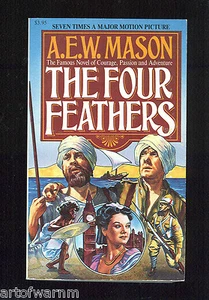 THE FOUR FEATHERS - 1882 Sudan rebellion by A E W Mason US SB 1st VG - Picture 1 of 2