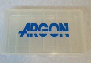 (12) Clear Plastic Storage Box Small Parts Container Organizer 6-Compartment - Picture 1 of 2