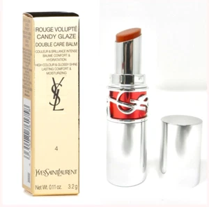YSL Rouge Volupte Candy Glaze Double Care Balm 4 Nude Pleasure - Picture 1 of 3