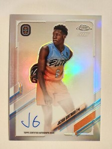 2021-22 Topps Chrome OTE Jazian Gortman Refractor On Card Auto