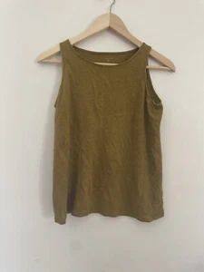 Garnet Hill Womens Green Tank Top Sz XS V2 - Picture 1 of 7