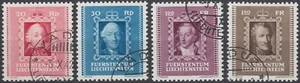 Liechtenstein Fürsten 1942 Mi.Nr. 207-210 gestempelt Mi.Wert 50 € (B261) - Bild 1 von 2