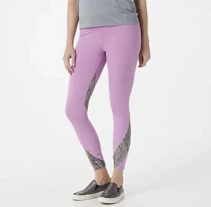 Soulgani High Waist Leggings Womens Medium Purple Camo California Love Twin Soul - Picture 1 of 10