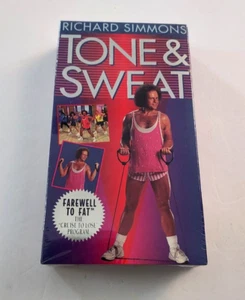 RICHARD SIMMONS Tone & Sweat VHS Tape 1994 Goodtimes Farewell to Fat Program NEW - Picture 1 of 2