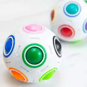 Anti stress Rainbow Magic Cube Puzzle Ball Educational Toy Fun for Children - Picture 1 of 7