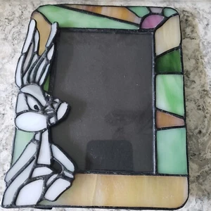 Bugs Bunny  Stained Glass Picture Frame ~ Dale Tiffany Studios - Picture 1 of 8