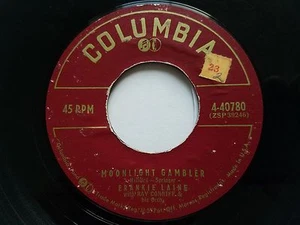 FRANKIE LAINE - Moonlight Gambler / Lotus Land 1956 POP VOCAL Columbia 7"  - Imagen 1 de 2