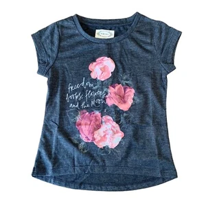 JOYFOLIE Girls T-Shirt 5 5T Mia Joy NWT Top Freedom Books Flowers Girl Tee NEW - Picture 1 of 5