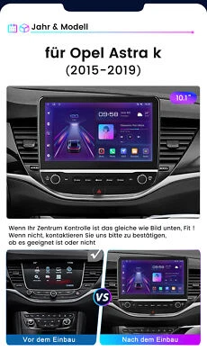 6+128G Octa Kern 10.1"Für Astra K 2015-2019 Autoradio Carplay GPS Navi 4G Net BT - Bild 1 von 4