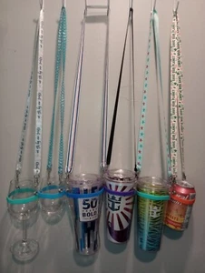 Lanyard cruise essential for cup, wine glass, etc. Many colors/styles avail - Picture 1 of 7