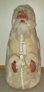ÚNICO ARTE POPULAR FIRMADO ARTESANALMENTE GRANDE 24" OJOS AZULES SANTA CLAUS ELMIRA GALÉS 2000 - Imagen 1 de 11