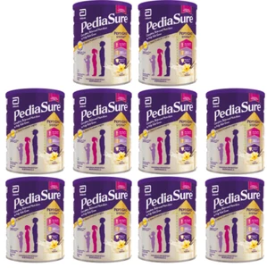 10 X Suplemento nutricional infantil Pedia Sure para el crecimiento con sabor a vainilla - 850 g - Imagen 1 de 7