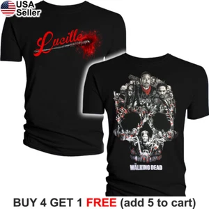 Camiseta de The Walking Dead Negan Lucille Bat AMC TWD Rick Daryl Michonne Alpha - Imagen 1 de 19