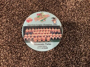 MINNESOTA TWINS 1987 World Series limited edition 15201/20,000 6'' inch pin - Picture 1 of 3