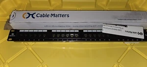 Cable Matters 180011-CAT6 24-Port Rackmount or Wallmount Patch Panel - Picture 1 of 1