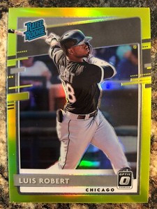 Luis Robert 2020 Donruss Optic Lime Green Holo Prizm RC #62 Chicago White Sox