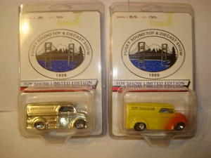 Camión de juguete Hot Wheels personalizado entrega de lácteos "Puget Sound Toy & Diecast Show" x2 - Imagen 1 de 12