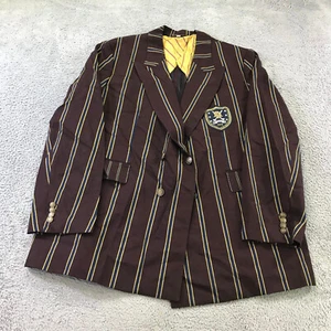 Banana Republic Athletics Blazer Mens 2XL XXL Embroidered Crest Red Jacket $600 - Picture 1 of 20