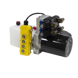 Flowfit 12V DC Double Acting, Double Solenoid Hydraulic Power pack W Tank 1.6KW - Picture 1 of 8