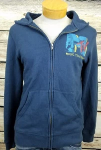 Gap MTV Graphic Blue Zip Hoodie Size Small  - Picture 1 of 11