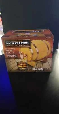 Wooden Whiskey Barrel Beverage Dispenser - Image 1 of 4