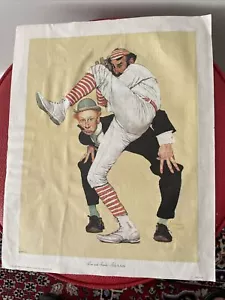 Norman Rockwell Low and Inside 1939 Oil on Canvas Print Baseball Pitcher - Picture 1 of 14