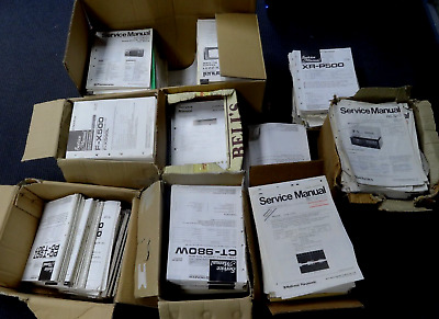 Over 500 Vintage Service Manuals Mainly 1970s & 1980s Panasonic VCR TV HI-FI • 150£