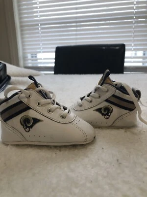 Tênis Reebok Vintage Infantil Berço Sapatos de Bebê NFL St. Louis Rams Tamanho 1 - Imagem 1 de 4