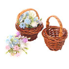 1:12 Dollhouse Miniature Flower Basket Hand Basket Storage Basket Play House Toy