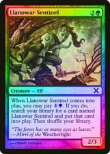 Llanowar Sentinel FOIL 10th Edition MINT Green Common MAGIC MTG CARD ABUGames