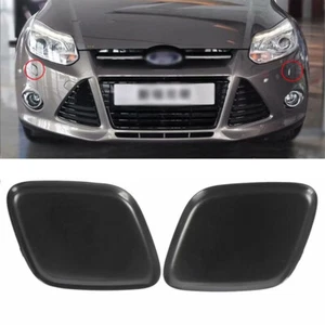 1 Paar Frontscheinwerfer Waschmaschine Düse Jet Cover Kappe passend für Ford Focus 2012-2014 - Bild 1 von 9
