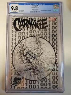 Carnage #1 Marvel 2016 Phantom Homage Sketch Variant CGC 9.8 - Image 1 of 2