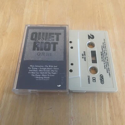 Quiet Riot Q R 3 1986 Cassette Rare USA Cassette Tape - Image 1 of 3