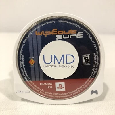 WIPEOUT PURE SONY PSP PORTABLE 2006 WATER RACING UMD GAME DISC GREATEST HITS - Image 1 of 2