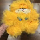 Vintage Fluffy Garfield Blow Dry BowTie Guy Plush With Misprint Tag RARE